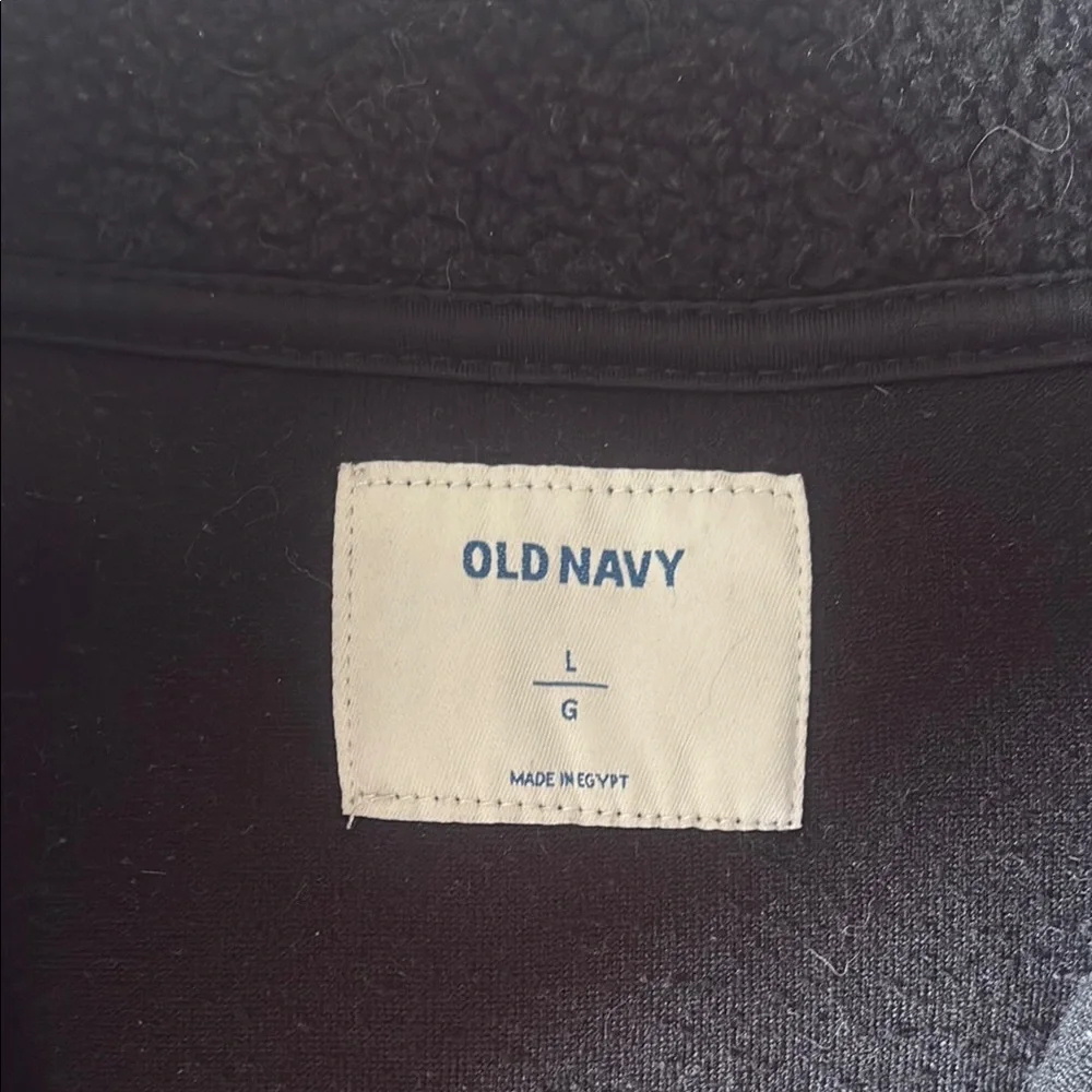 LAST CHANCE Black Fleece Quarter Zip Pullover - Picture 3 of 4